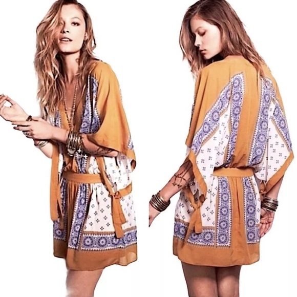FREE PEOPLE Santa Cruz Kimono Dress - Picture 4 of 7